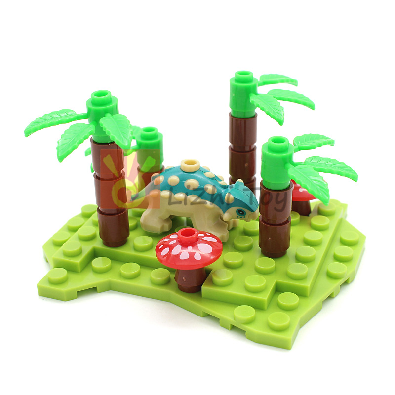 Marine Zoo - MOC 67443pb02 Dinosaurus Baby Ankylosaurus Bouwstenen