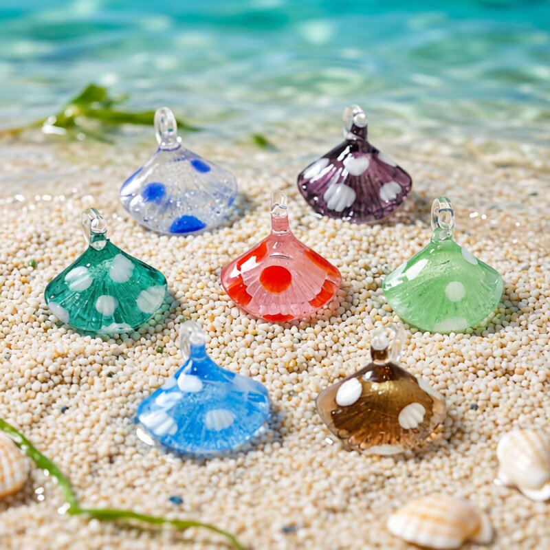 Aquarium And Marine - Kleurrijke Mini Sea Shell Charm Glazen