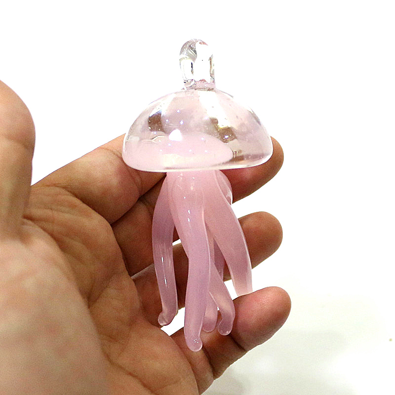 Aquarium And Marine - Roze Kwallen Glazen Hanger Leuke Marine