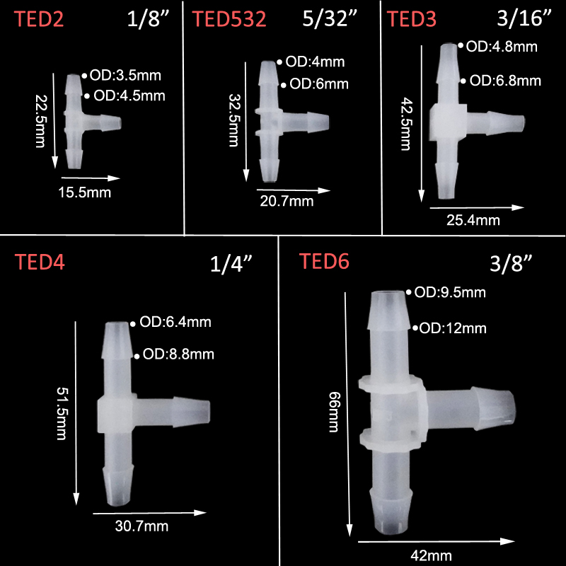 5Pcs Pvdf T Fitting Ozon Slip  - Marine Aquarium Ozone Generator recensie en prijs