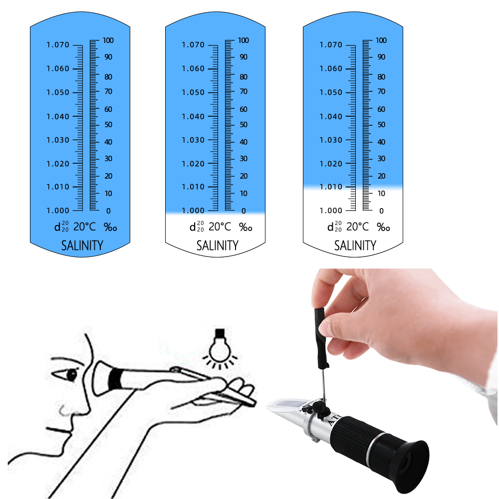 Zoutgehalte Refractometer 0-10 - Aquarium Marine Salt recensie en prijs