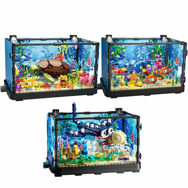 Aquarium bouwsteenset met lich - Aquarium And Marine recensie en prijs