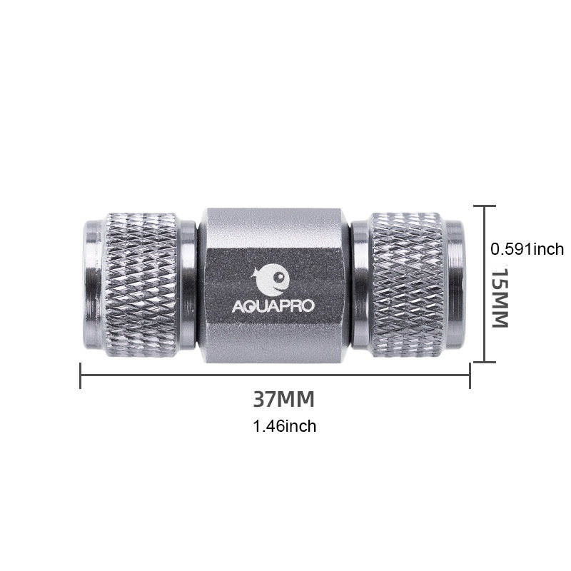 CO2 Aluminium Terugslagklep Aq - Marine Aquarium Ozone Generator recensie en prijs