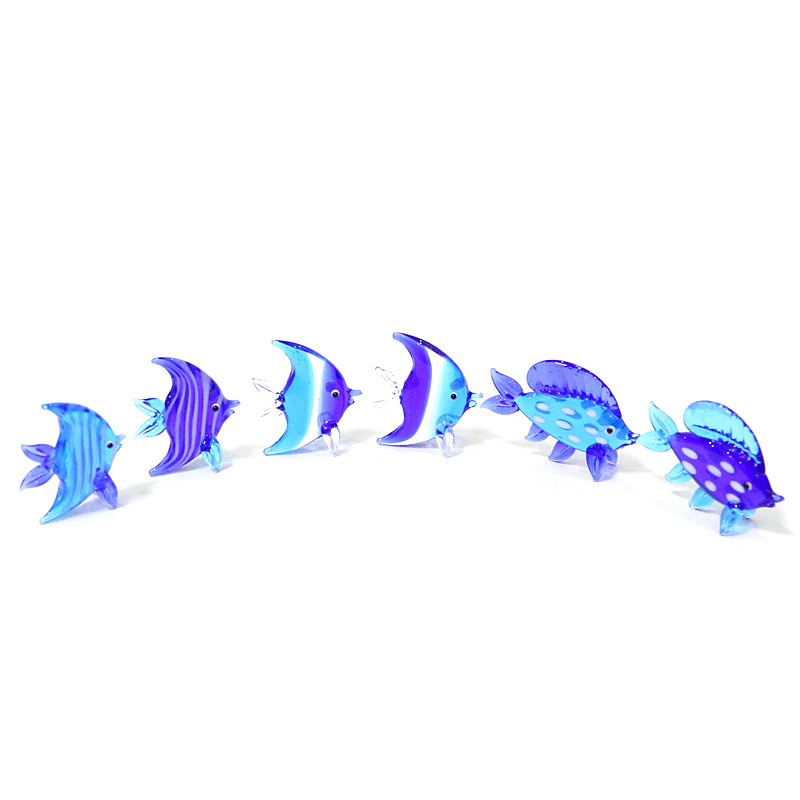 2 stuks blauw Murano-glas zeev - Marine Aquarium Orp recensie en prijs