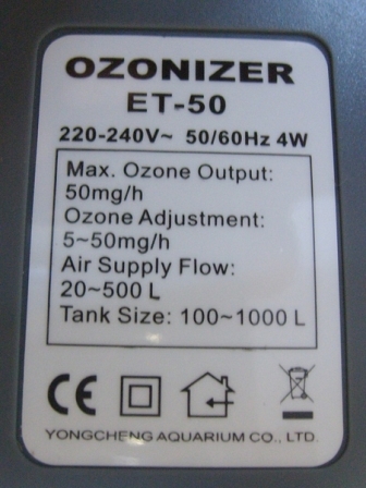 Weipro ET50 ET100 ET200 Ozon O - Marine Aquarium Ozone Generator recensie en prijs